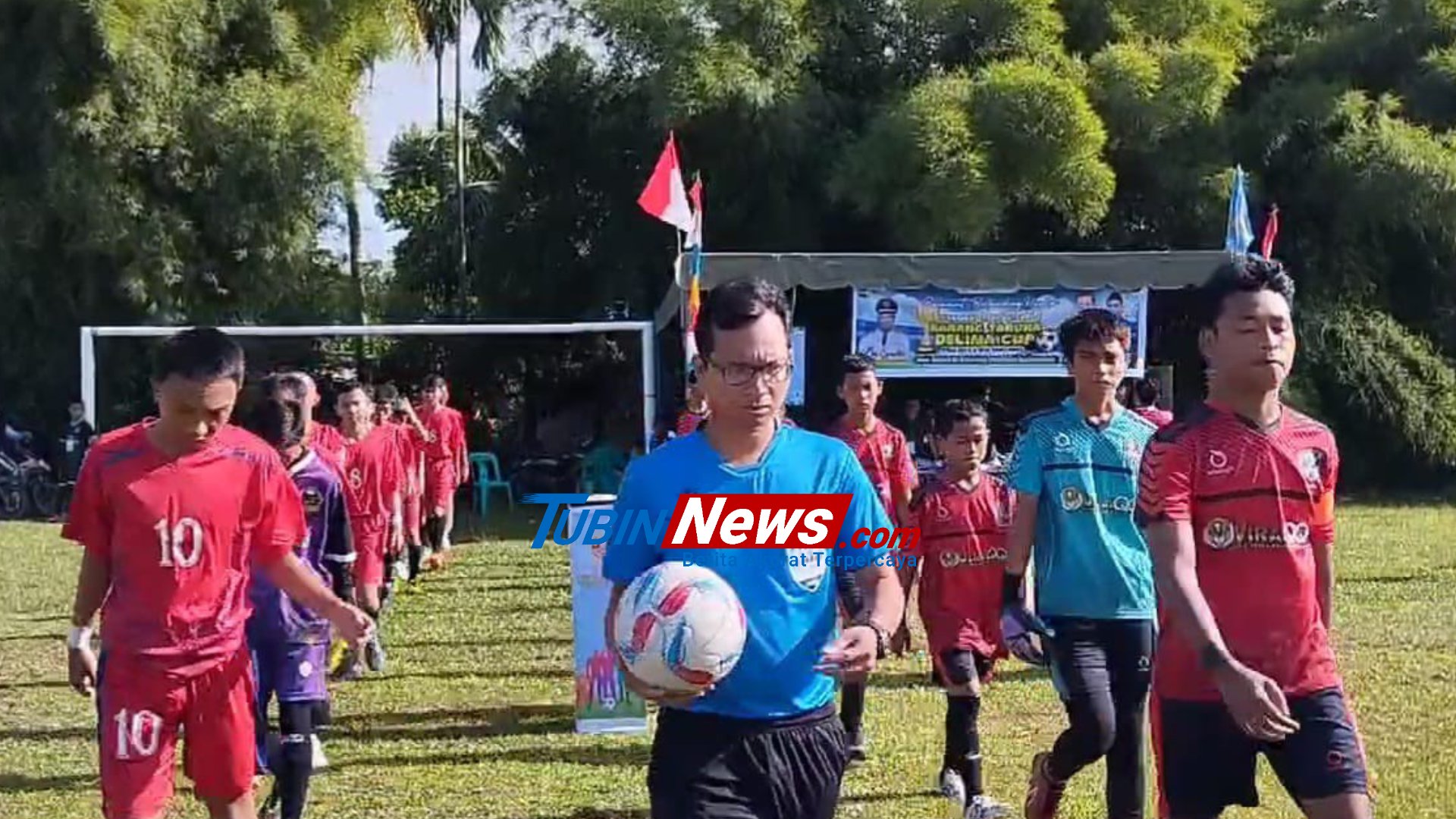 Pembukaan Tournamen Mini Soccer U-15, Memperebutkan Piala Kepala Desa Limau Manis Tanjung Morawa