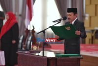 Pj Gubernur Agus Fatoni Lantik Mahfullah Pratama Daulay, Tekankan Netralitas dan Profesional