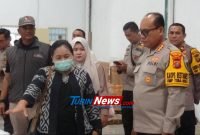 Pastikan Berjalan Lancar, Kombes Pol Gidion Arief Setyawan Cek Gudang logistik KPU Deli Serdang