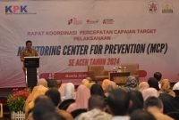 Plt Sekda Aceh Minta Jajaran Kabupaten/Kota Serius Realisasikan Target MCP KPK 