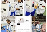 Diguyur Hujan, Ilyas Sitorus Tetap Antusias Gunakan Hak Pilih di TPS 3 Komplek Inalum Tg Gading