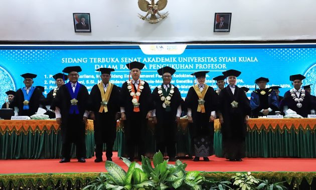 Universitas Syiah Kuala Kukuhkan Empat Profesor Baru