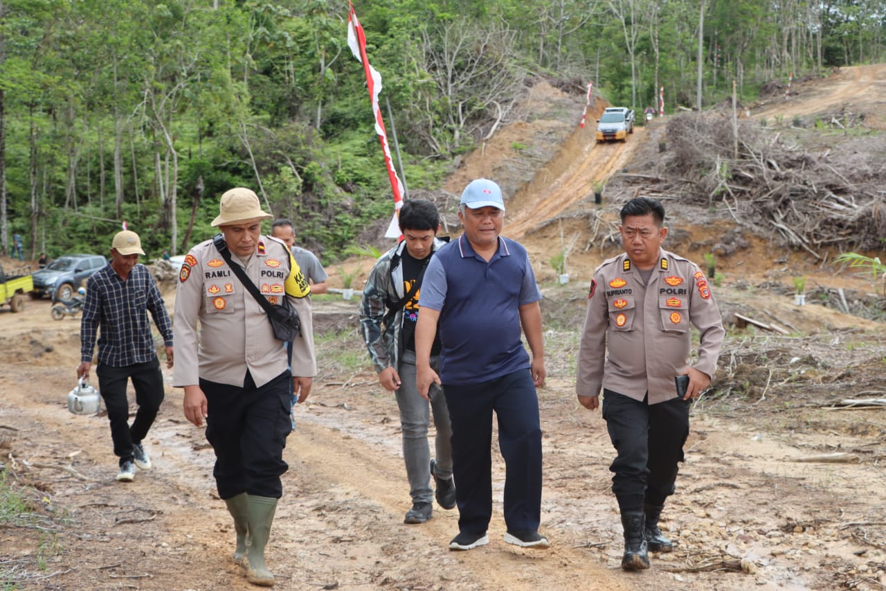 Karo SDM Polda Aceh Tinjau Lahan Produktif Ketahanan Pangan di Aceh Barat