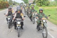 Jelang Pencoblosan, TNI-Polri Laksanakan Patroli Gabungan