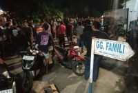 Ratusan Warga Kecamatan Lubuk Pakam Geruduk Tempat Penimbunan Beras Paslon AYS-BSA