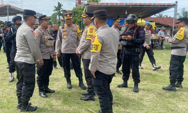 Pamatwil Operasi Mantap Praja Seulawah 2024 Polda Aceh Tinjau TPS di Lhokseumawe