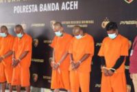 Polisi Bekuk Lima Pelaku Judi Online di Banda Aceh