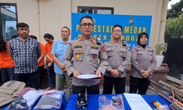 Polsek Sunggal Tetapkan 13 Mahasiswa Tersangka Tauran Pembakaran Sepeda Motor