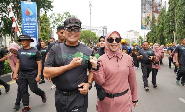 Rayakan HUT ke- 68, Kodam IM gelar jalan santai bersama Masyarakat