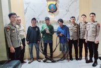 Sigap! Tiga Pelaku Pencurian Kabel Telkom Diamankan Tim Patroli Polrestabes Medan