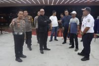 Tengah Malam, Kapolrestabes Medan Cek Lokasi Pospam Nataru di Stasiun KA
