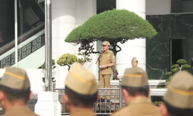 Pimpin Apel Pelepasan Purna Tugas Sekdaprov Sumut, Pj Gubernur Fatoni Ingatkan ASN Terus Lakukan Inovasi