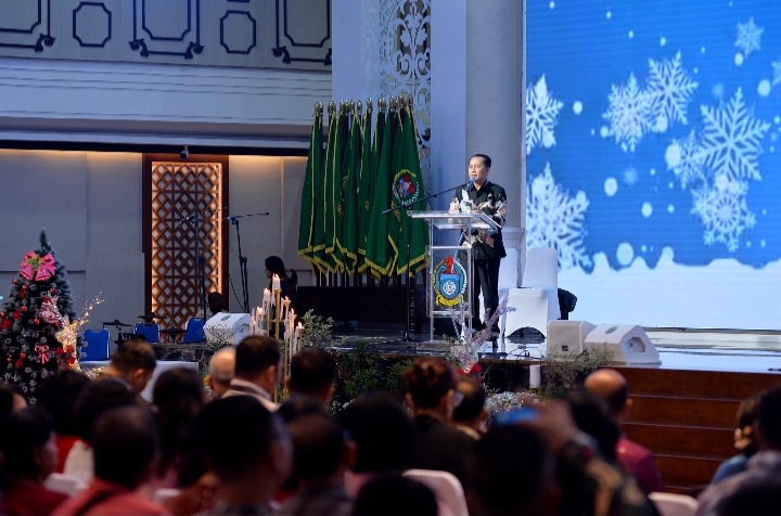 Hadiri Perayaan Natal ASN Pemprov Sumut, Pj Gubernur Fatoni: ASN Gelorakan Cinta Kasih dan Semangat Saling Berbagi