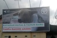 Viral! Kampanye Tanpa Daging Anjing Saat Natal dan Tahun Baru di SPBU Simpang Pos Kota Medan, Ada Apa?