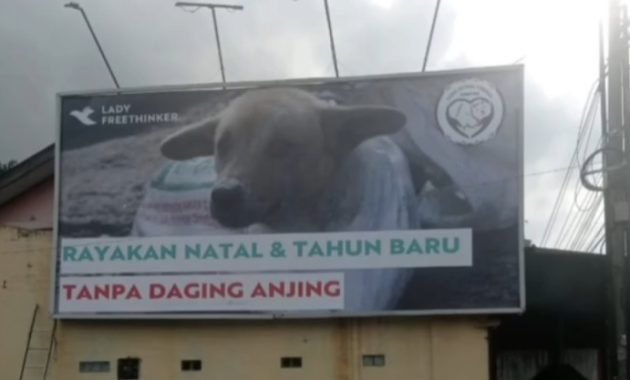 Viral! Kampanye Tanpa Daging Anjing Saat Natal dan Tahun Baru di SPBU Simpang Pos Kota Medan, Ada Apa?