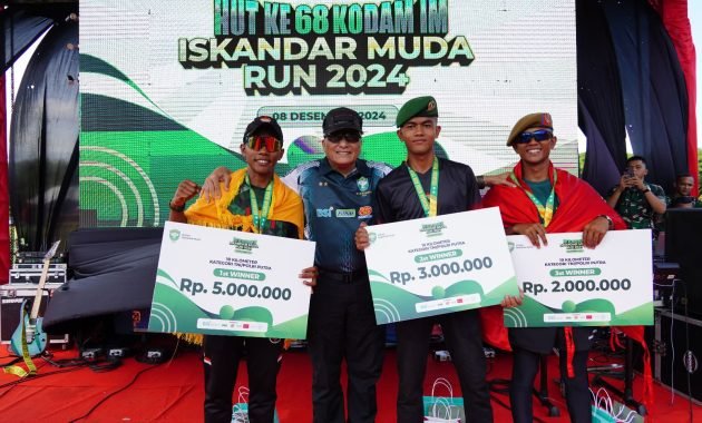 Meriahkan HUT ke-68, Kodam IM Gelar Iskandar Muda Run 2024