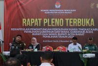 Pleno KIP: Tarmizi-Said Fadheil Ditetapkan Sebagai Pemenang Pilkada Aceh Barat 2024