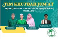 Persatuan Guru Nahdlatul Ulama Aceh Barat Gelar Aksi Khutbah Jum’at ke Desa-Desa