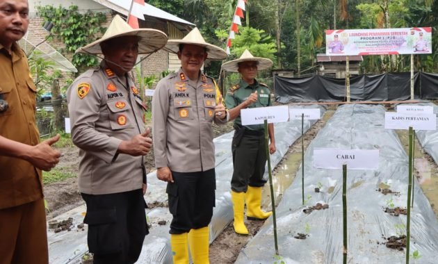 Dukung Asta Cita Polres Aceh Barat Launching Penanaman Serentak Program 1 (P2B) Ketahanan Pangan