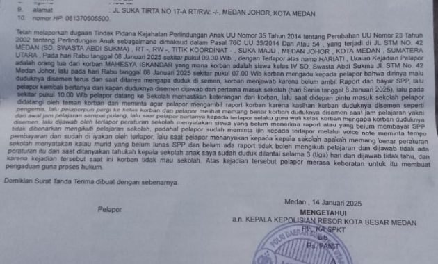 Sekolah Abdi Sukma Dilapor Polisi, Kamelia : Perlakuan Untuk Anak Saya Sangat Tidak Layak