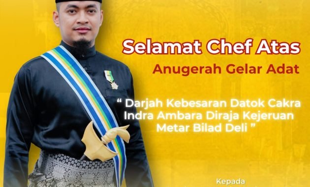 Selamat Anugerah Kebesaran Datok Agung Indra Syahputra S.H.,