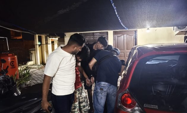 Tim Gabungan Polres Pelabuhan Belawan Gerebek Dua Lokasi, Amankan Dua Tersangka dan Barang Bukti