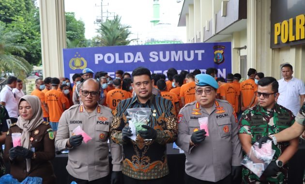 Peringatan Keras! Gempur Kampung Narkoba, Polrestabes Medan Ungkap Modus 76 Terduga Pelaku Saat Ditangkap