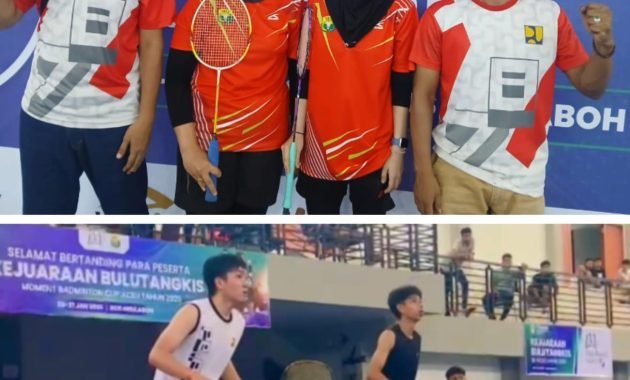 Dua Tim PB PUPR Plus Melaju Ke Final Kejuaraan Moment Badminton Cup Se-Aceh