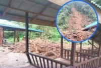 Tanah Longsor di Desa Telagah Putuskan Jalur Alternatif Langkat-Karo