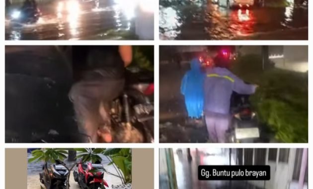 Kota Medan di Landa Banjir, Warga Ramai-Ramai Keluhkan Kendaraan Mogok di Media Sosial 