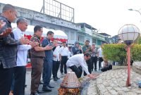 Pj Bupati Aceh Barat Gelar Peletakan Batu Pertama Renovasi Tugu Pelor Meulaboh