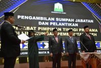PJ Gubernur Safrizal Lantik Tiga Kepala SKPA 