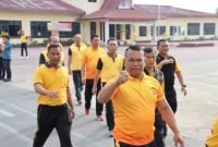 Tingkatkan Soliditas, Personil Polres Dairi Gelar Olahraga Bersama