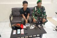 Jajaran Kodam I/BB Ringkus Pengedar Narkoba Bersenjata Api rakitan di Serdang Bedagai