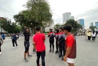 Car Free Day Polrestabes Medan Patrolis Sepatu Roda Humanis