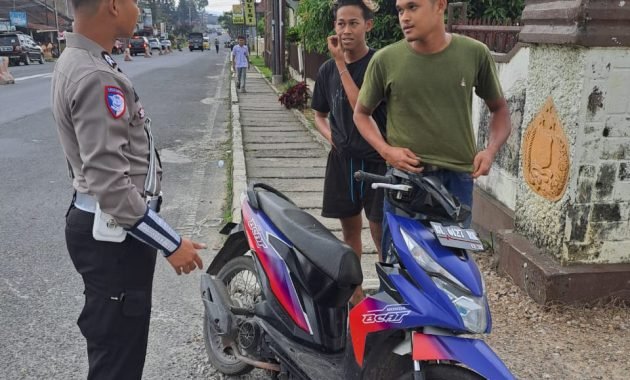 Polres Dairi Gelar Operasi Keselamatan Toba, 10 Pengendara Kena Tilang