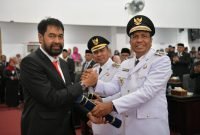 Gubernur Muzakir Manaf Resmi Lantik Sibral Malasyi dan Hasan Basri Sebagai Bupati dan Wakil Bupati Pidie Jaya 