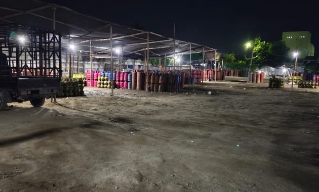 Tim Gabungan Grebek Gudang Gas Oplosan di Marelan, Ribuan Tabung Diamankan