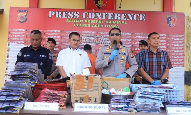 Satreskrim Polres Aceh Utara Bongkar Peredaran Obat dan Jamu Palsu