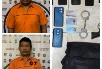 Sat Reskrim Polres Pelabuhan Belawan Tangkap Dua Pelaku Perampokan Bermodus Polisi Gadungan