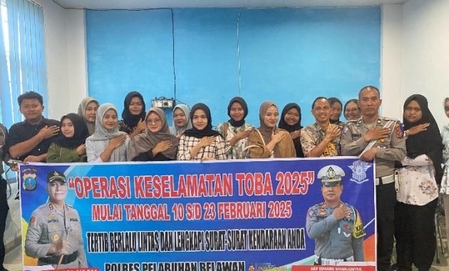 Polres Belawan Sosialisasikan Operasi Patuh Toba 2025 di Kampus
