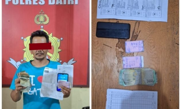 Sat Reskrim Polres Dairi Ringkus Juru Tulis Togel di Desa Pegagan Julu V