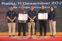 Bawaslu Provinsi Sumut Tanda Tangani Fakta Integritas Pada Penyerahan Secara Digital Daftar