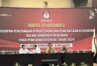 Ketua Bawaslu Sumut Hadiri Rapat Koordinasi Persiapan Penerimaan Pendaftaran dan Pemeriksaan Kesehatan