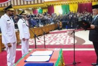 Muallem-Dek Fadh Resmi Dilantik sebagai Gubernur dan Wakil Gubernur Aceh 2025-2030