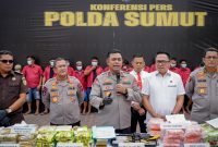 Polda Sumut Bongkar Ratusan Kasus, Sita Ratusan Kg Narkoba Dalam 2 Bulan