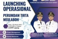 Pemerintah Aceh Barat Launching Operasional PDAM Aceh Barat Bentuk Komitmen Pemerintah 
