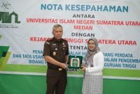 Kajati Sumut Idianto Tandatangani Nota Kesepahaman Bidang Datun dengan Rektor UINSU