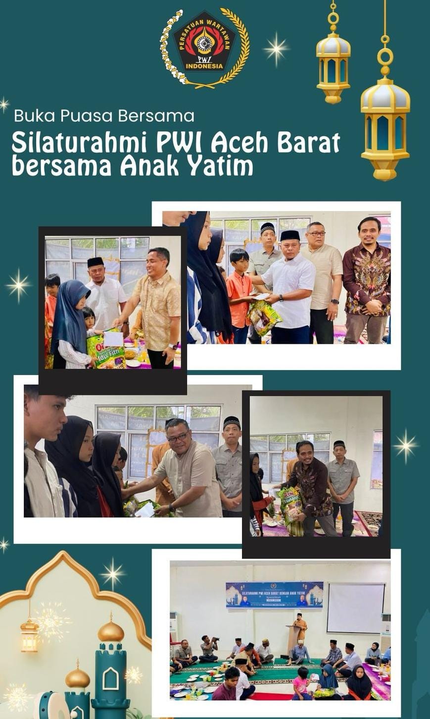 PWI Aceh Barat Gelar Kegiatan Tahunan: Bukber dan Santuni Anak Yatim