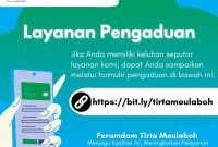 Pemerintah Aceh Barat Buka Pengaduan Online Keperumdam Tirta Meulaboh : Masyarakat Bisa Melaporkan Dengan Cepat
